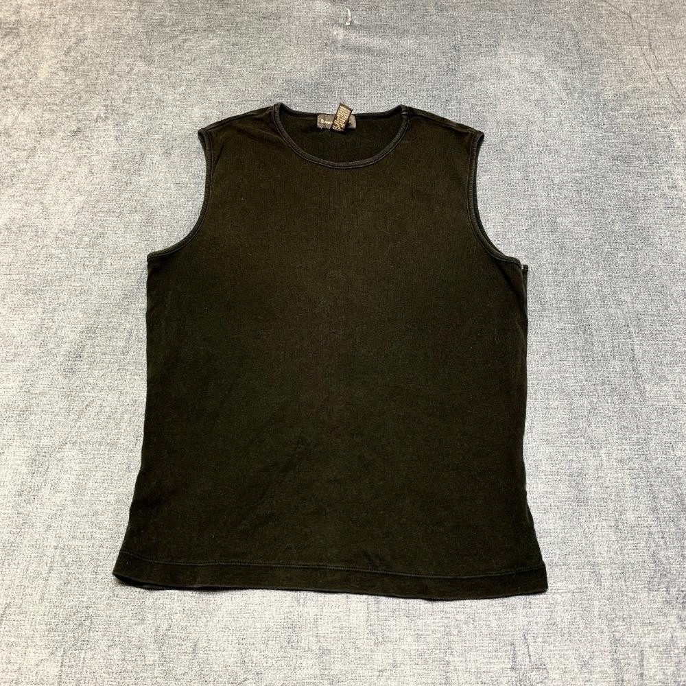 Banana Republic Tank Top Womens Medium Black Ribbed Gym Wear Yoga Running